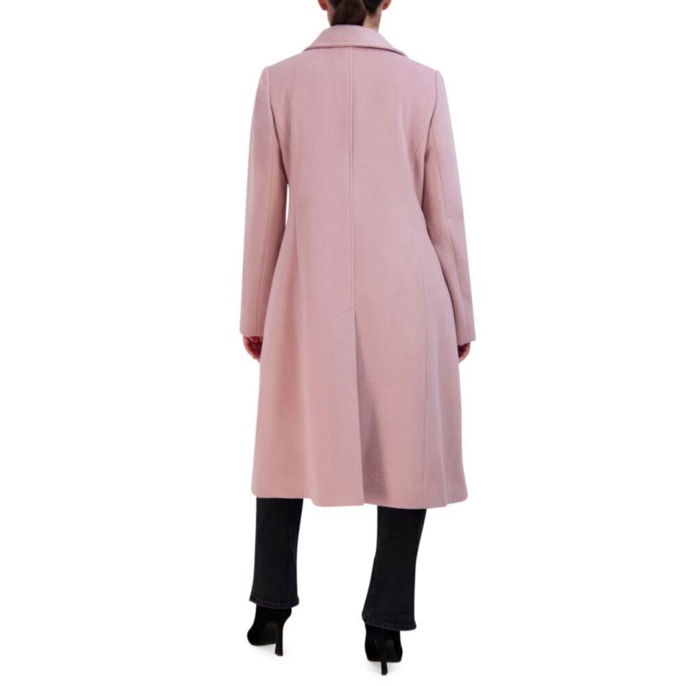 NWOT Cole Haan Women's Minimal Wool Blend Car Coat US 2 Light Gray Long Winter - Picture 2 of 13